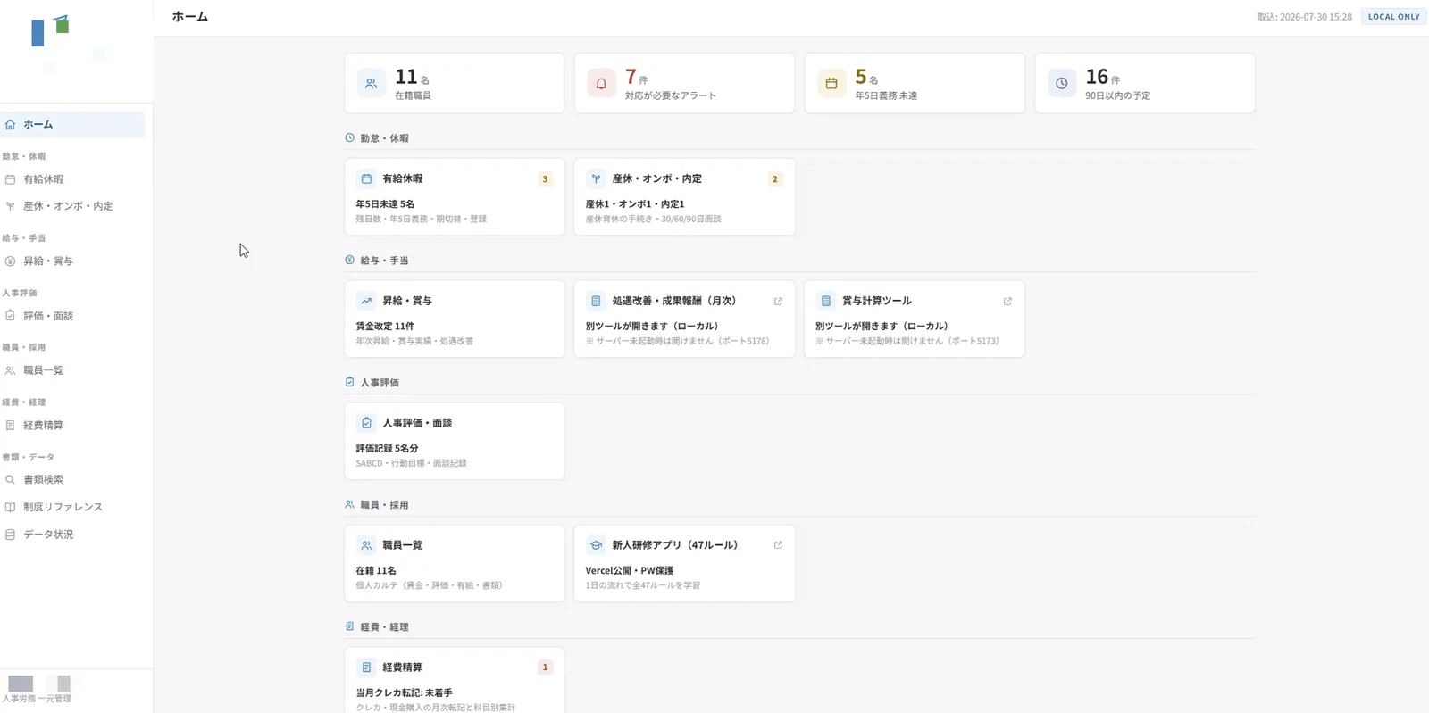 受講生が構築した福祉事業の人事労務システム